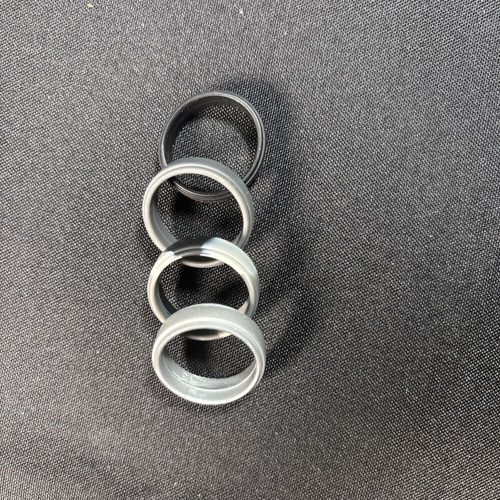 Rubber men’s ring four pack black camo size 13 New in package